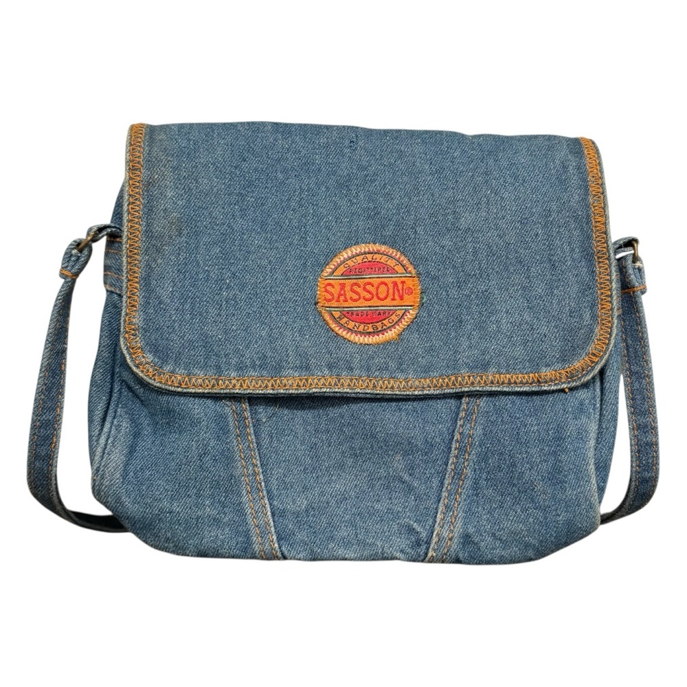 Vintage Sasson Crosbody Purse Denim Jean Bag